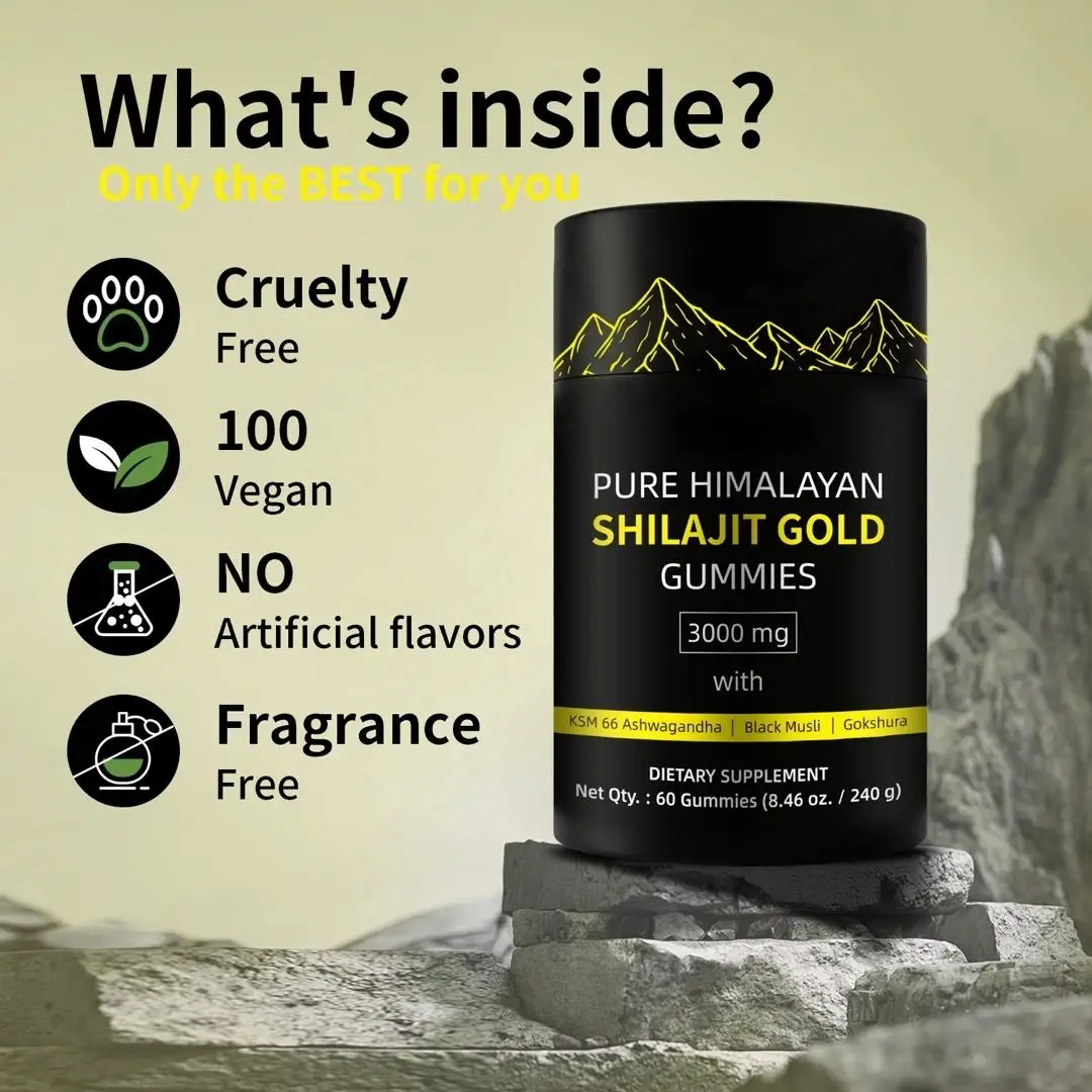 VivaGUM Shilajit Gummies – Energía y Enfoque Natural