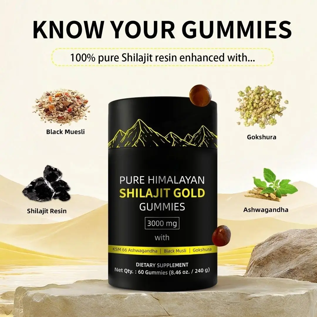 VivaGUM Shilajit Gummies – Energía y Enfoque Natural