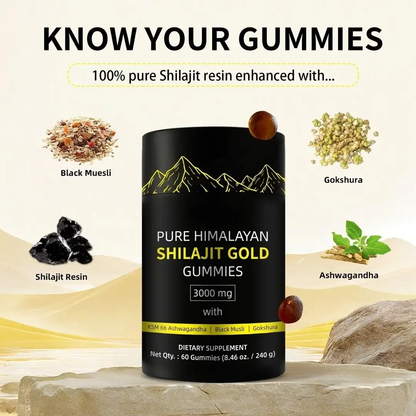 VivaGUM Shilajit Gummies – Energía y Enfoque Natural